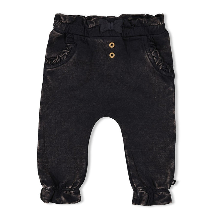 Hose Rüschen Jogg Denim Anthrazit - Winter Denims