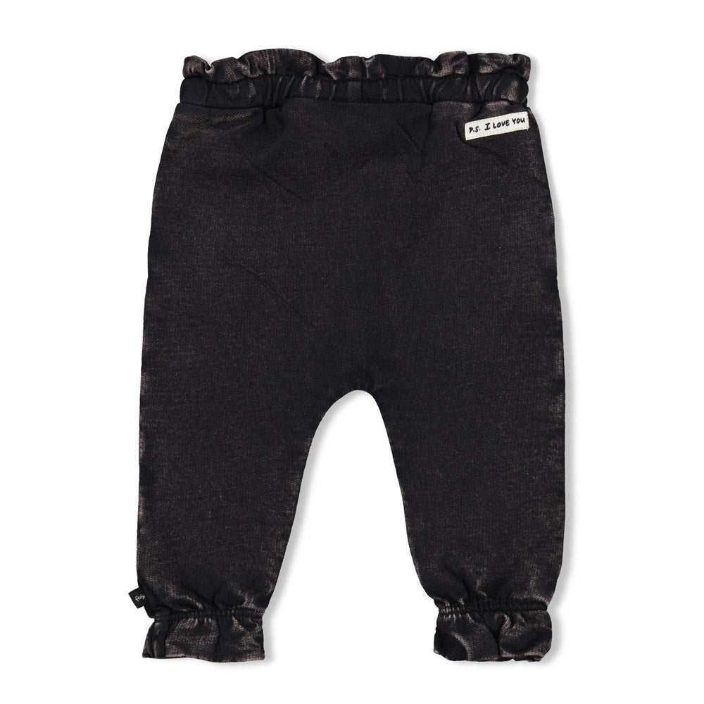 Hose Rüschen Jogg Denim Anthrazit - Winter Denims