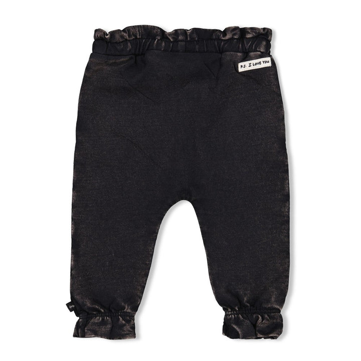 Hose Rüschen Jogg Denim Anthrazit - Winter Denims