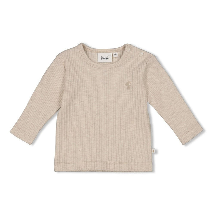 Longsleeve rib Taupe melange - Dear Autumn