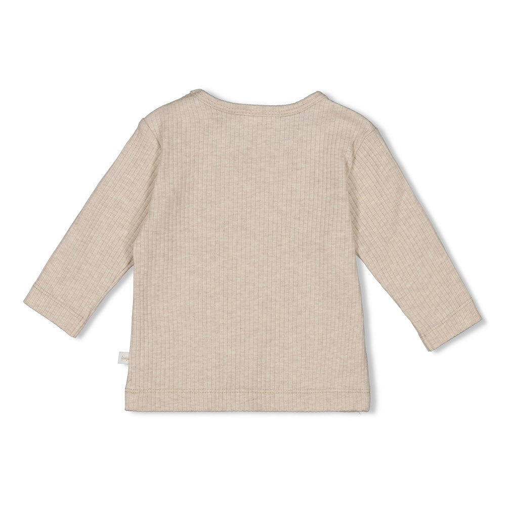 Longsleeve rib Taupe melange - Dear Autumn