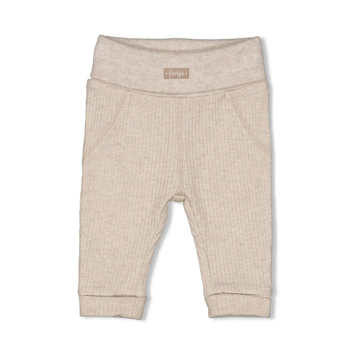 Broek rib Taupe melange - Dear Autumn
