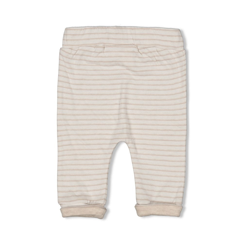 Broek streep Offwhite - Dear Autumn