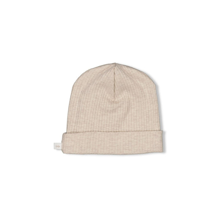 Mutsje rib Taupe melange - Dear Autumn