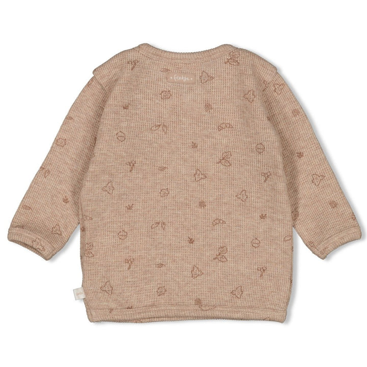 Overslagshirt rib Hazelnoot melange - Fall Favorites