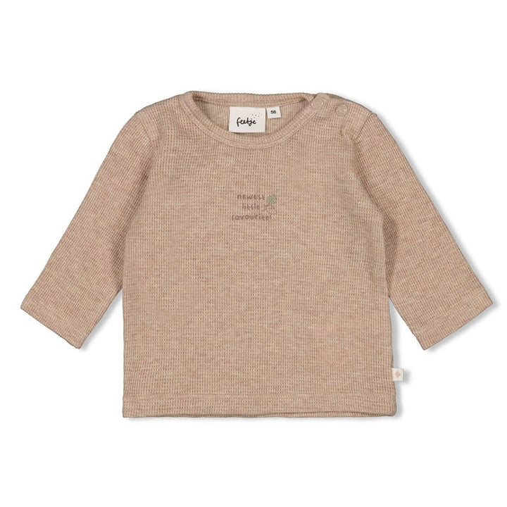 Longsleeve rib Hazelnoot melange - Fall Favorites