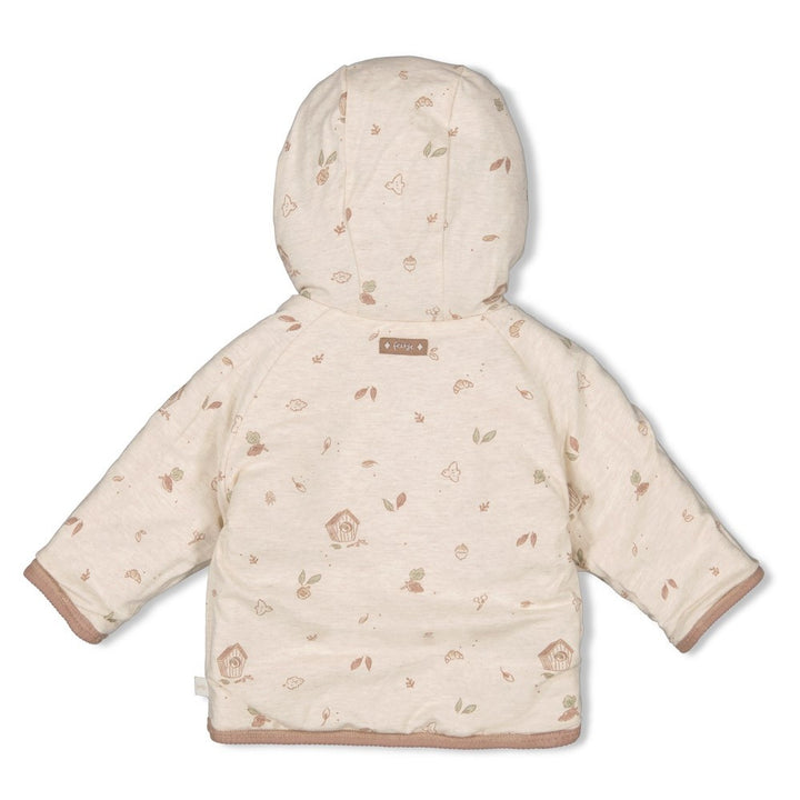 Omkeerbaar jasje velours met capuchon Hazelnoot - Fall Favorites