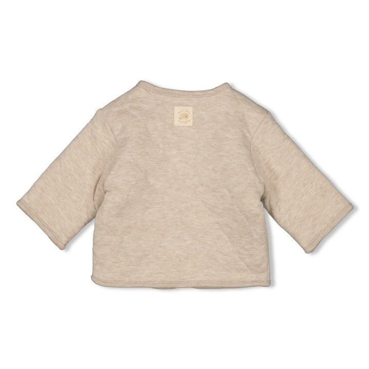 Omkeerbaar jasje Taupe melange - Sleepy Sheepy