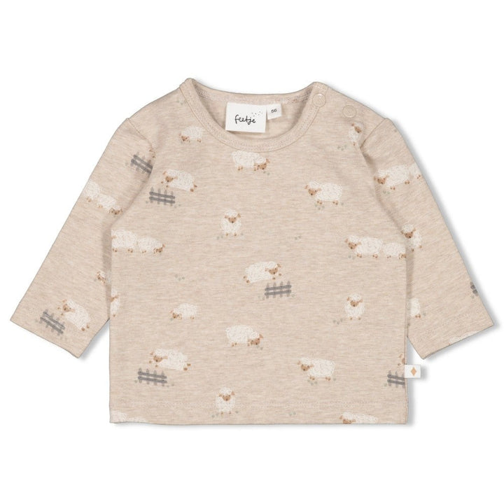 Longsleeve Taupe melange - Sleepy Sheepy