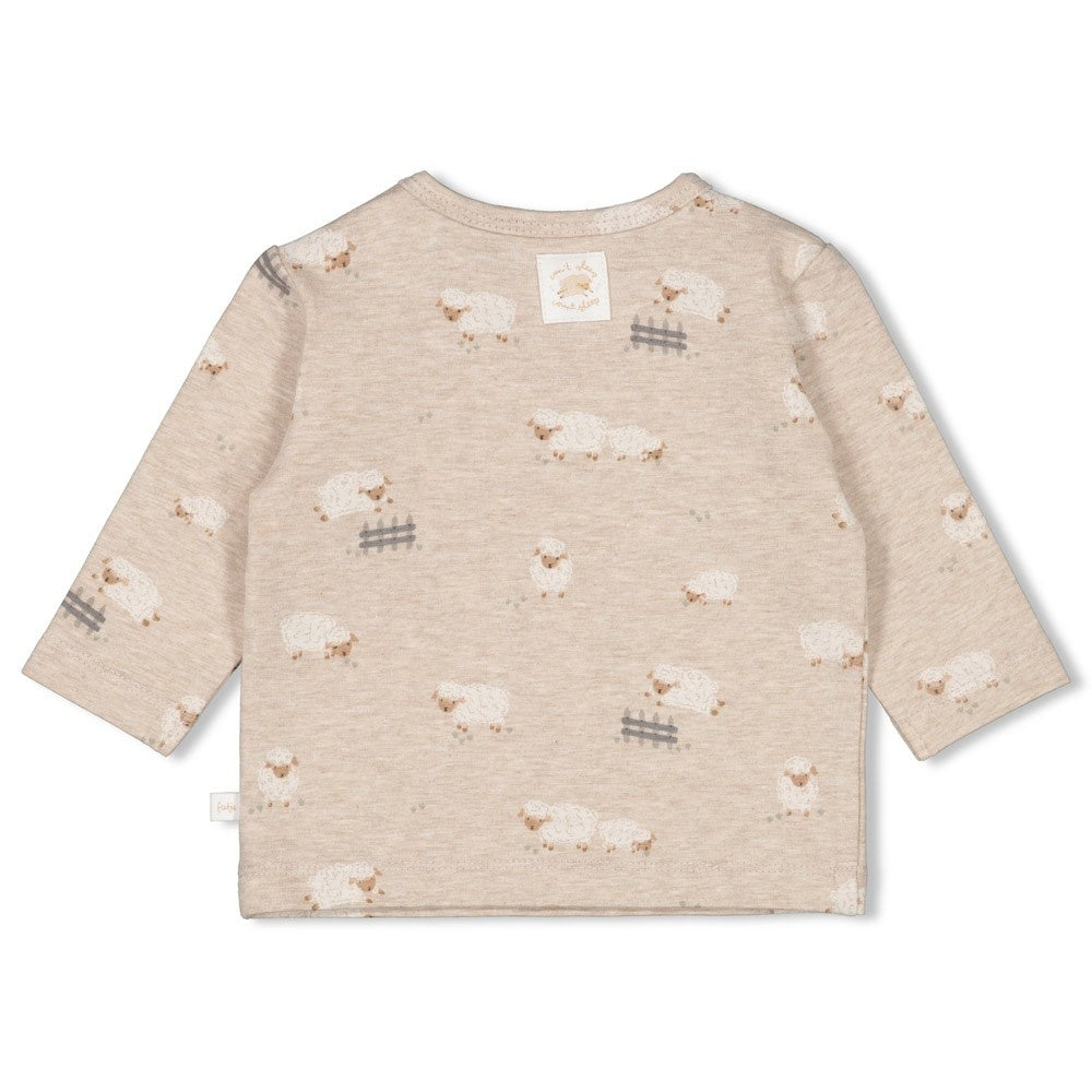Longsleeve Taupe melange - Sleepy Sheepy
