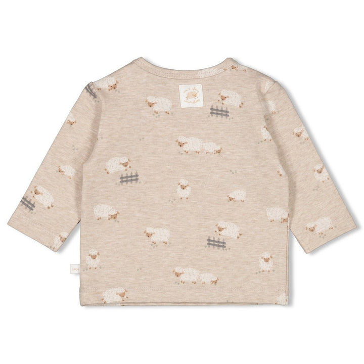 Longsleeve Taupe melange - Sleepy Sheepy