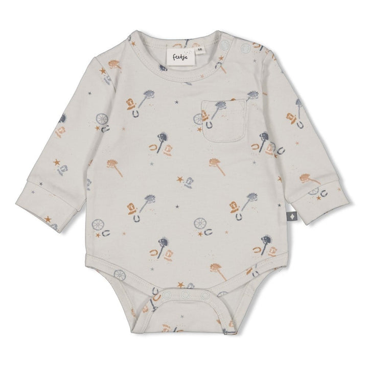 Strampler l.Blau - Howdy