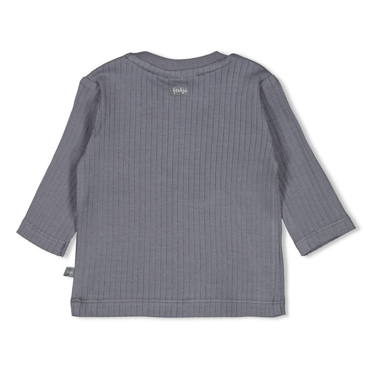 Longsleeve rib Blauw - Howdy
