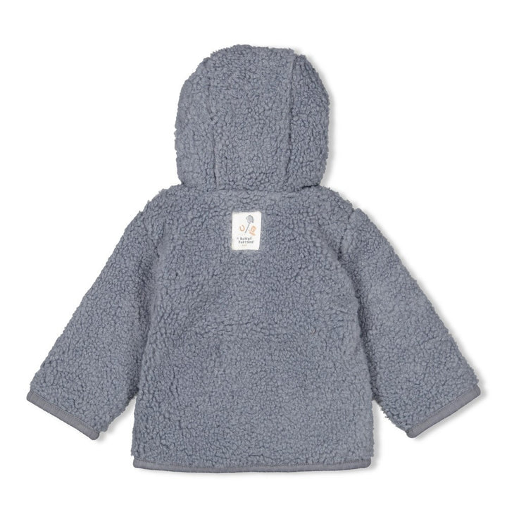 Bouclé omkeerbaar jasje met capuchon Blauw - Howdy