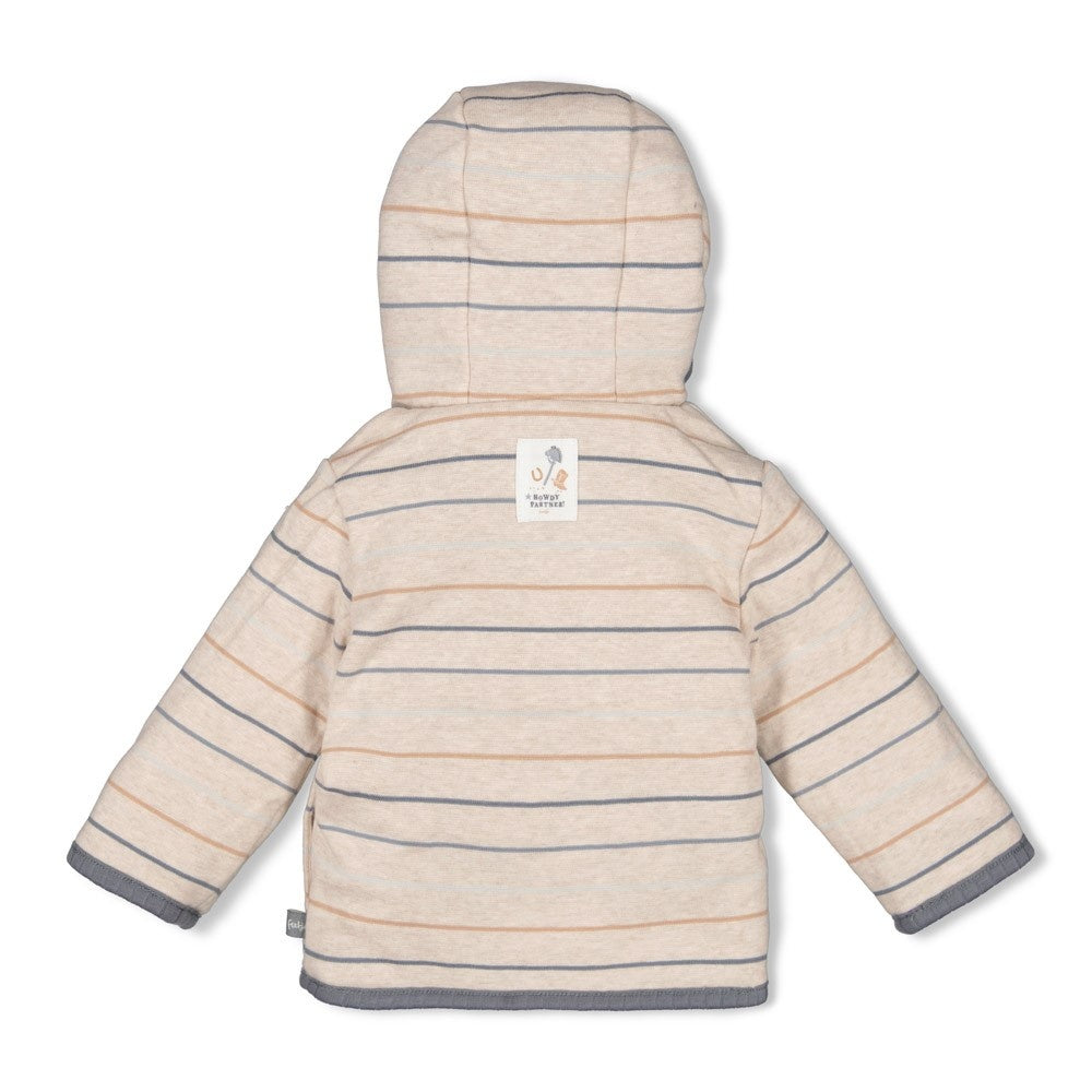 Bouclé omkeerbaar jasje met capuchon Blauw - Howdy