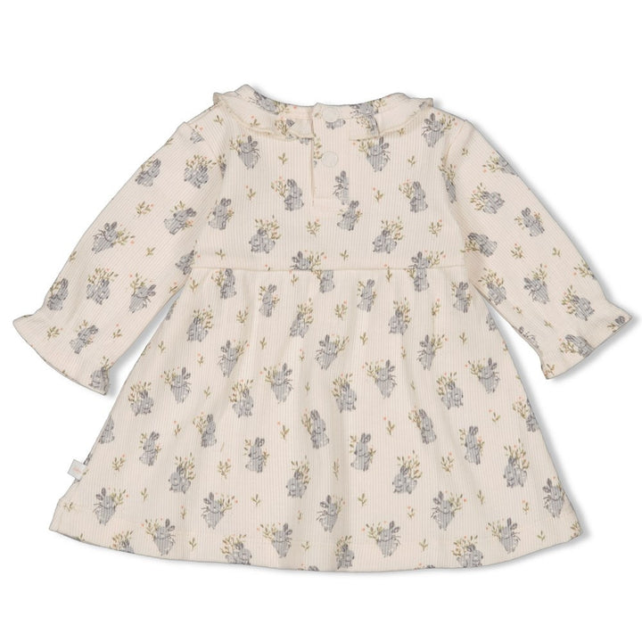 Jurk rib Offwhite - Fields of Green