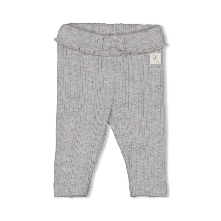 Leggings ajour Rippen Grau meliert - Fields of Green