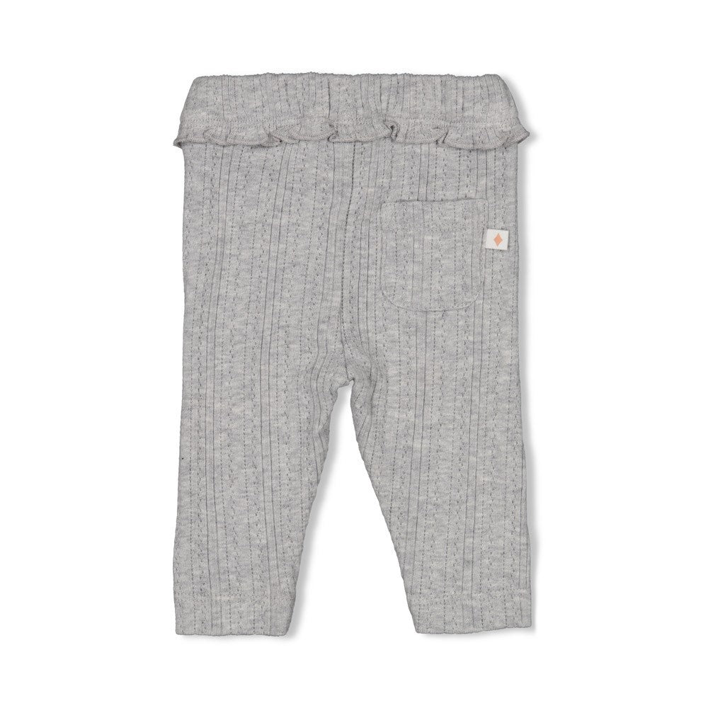 Leggings ajour Rippen Grau meliert - Fields of Green