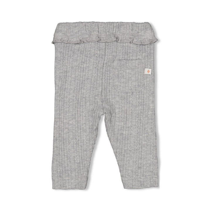 Leggings ajour Rippen Grau meliert - Fields of Green