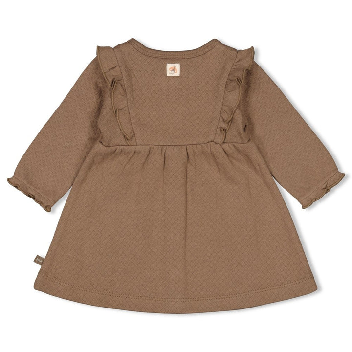 Jurk ruches Bruin - Dancing In The Moonlight