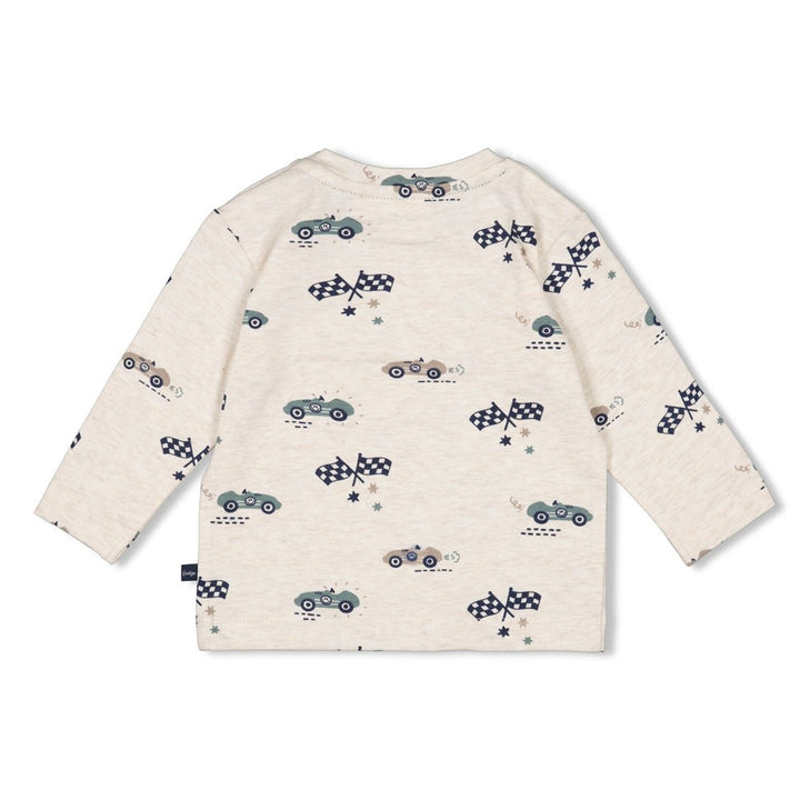 Longsleeve Offwhite melange - Let's Go!