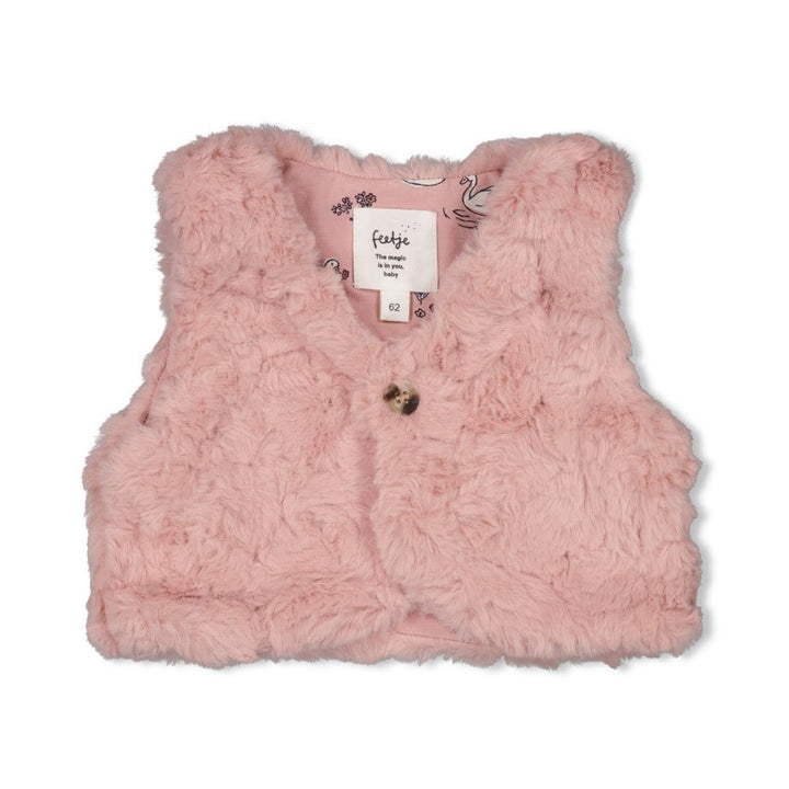 Fake fur gilet Roze - Swanlake