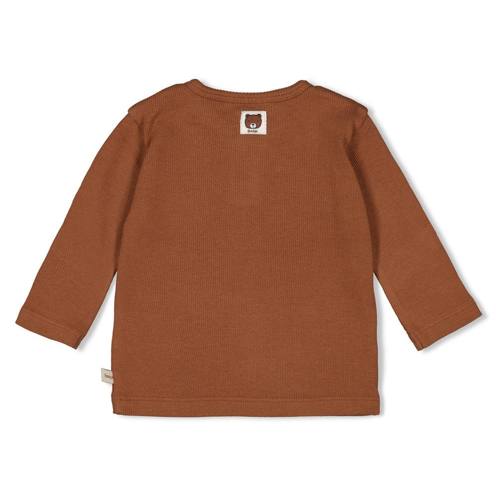 Longsleeve rib Bruin - Wild World