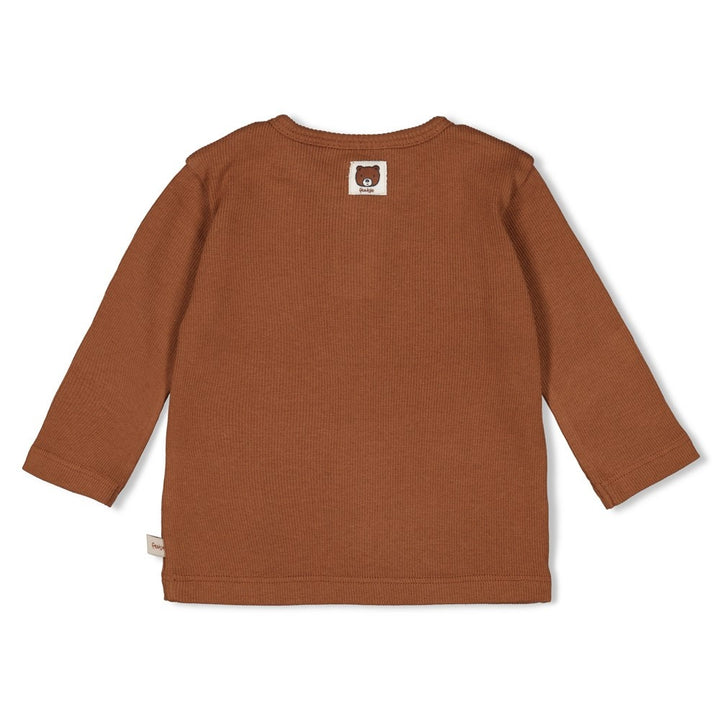 Longsleeve rib Bruin - Wild World