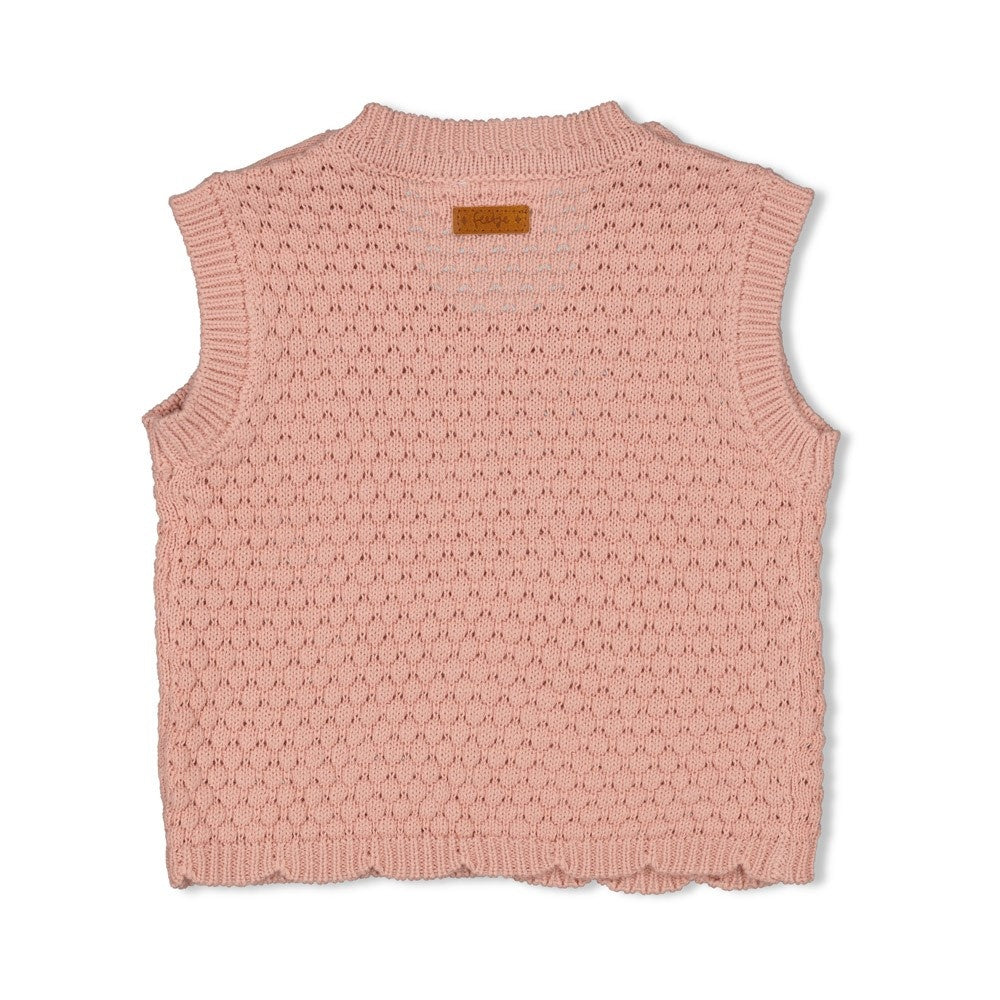 Spencer gebreid Roze - Woodland Bloom