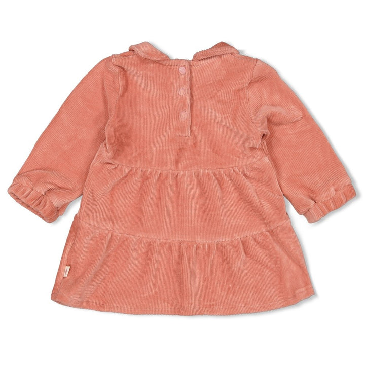 Jurk velours rib Mauve - Woodland Bloom