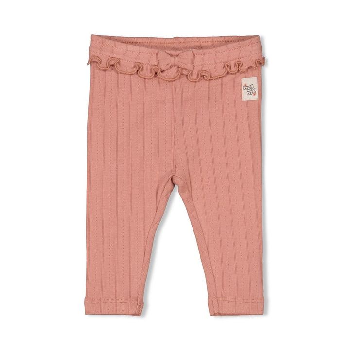 Legging pointelle rib Mauve - Woodland Bloom
