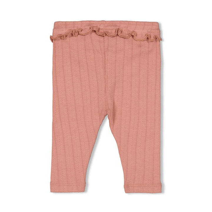 Legging pointelle rib Mauve - Woodland Bloom
