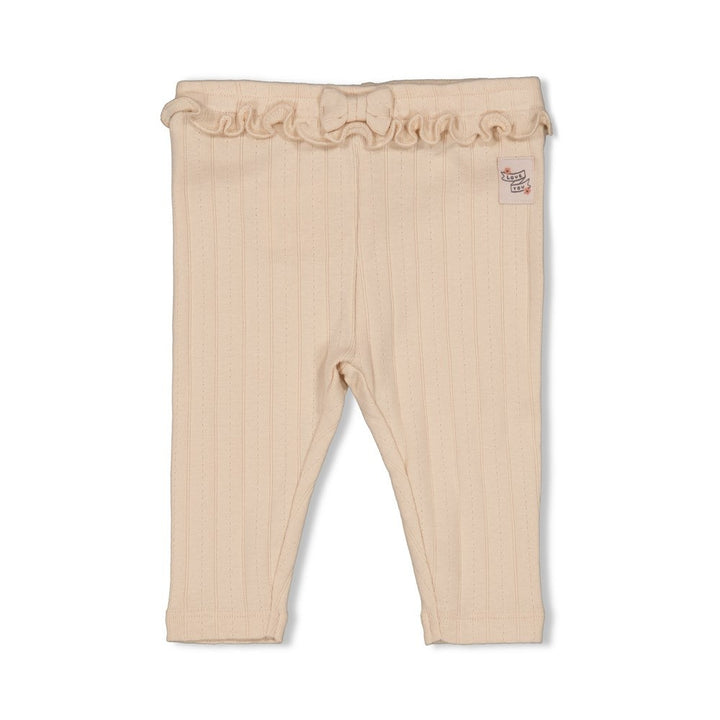 Legging pointelle rib Offwhite - Woodland Bloom