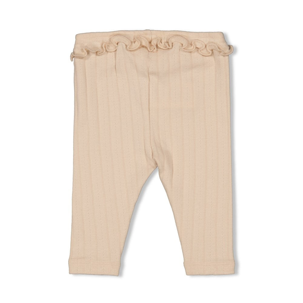 Legging pointelle rib Offwhite - Woodland Bloom