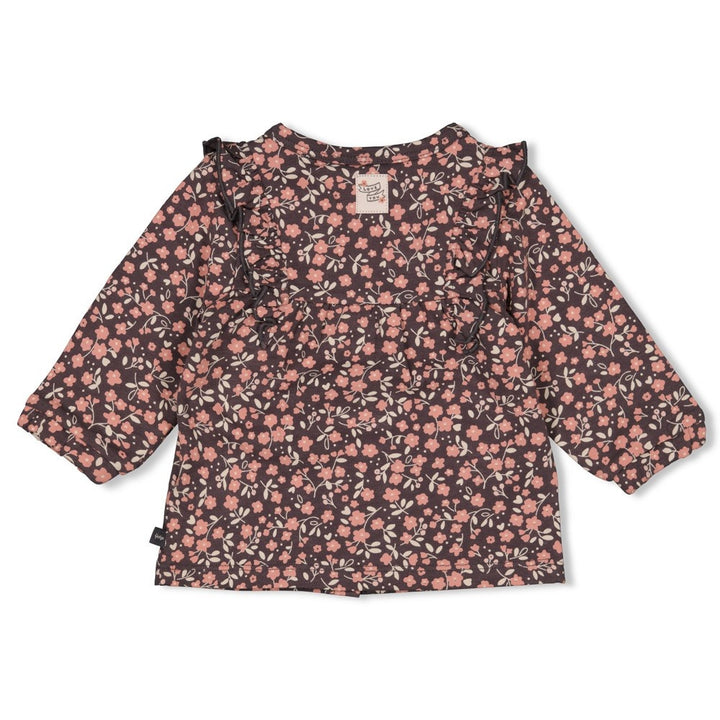 Blouse Antraciet - Woodland Bloom