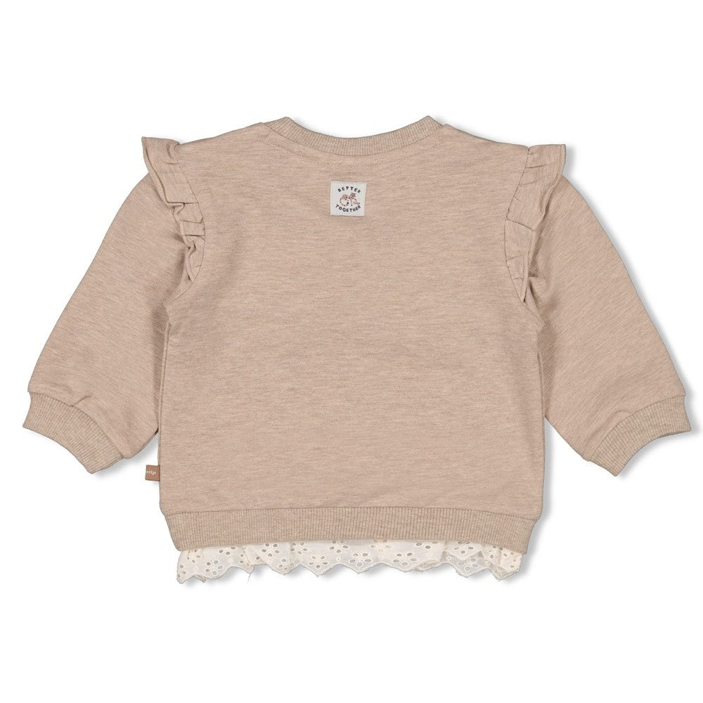 Sweater Taupe melange - Better Together