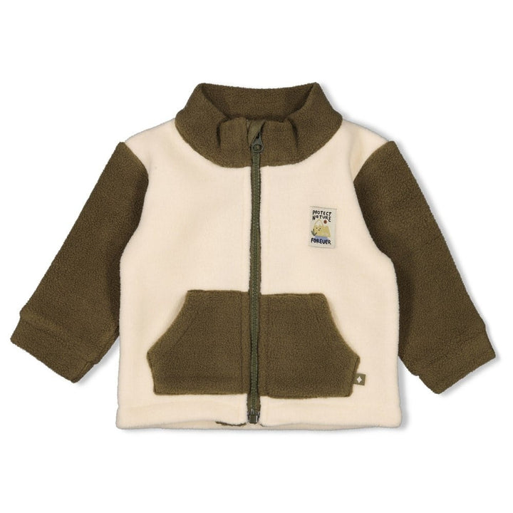 Sweatvest fleece Offwhite - Mountain
