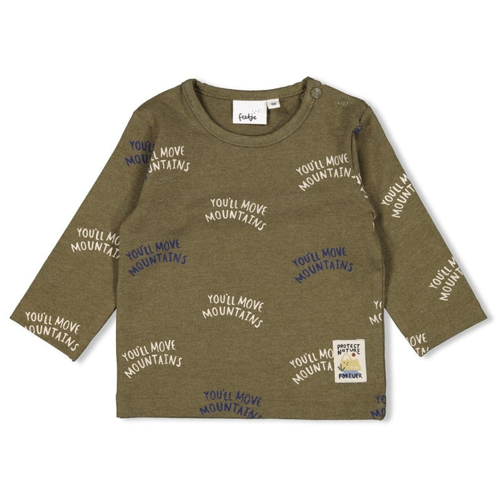 Longsleeve Army melange - Mountain