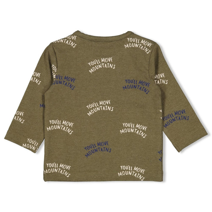 Longsleeve Army melange - Mountain