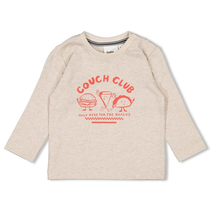 Longsleeve Offwhite melange - Couch Club