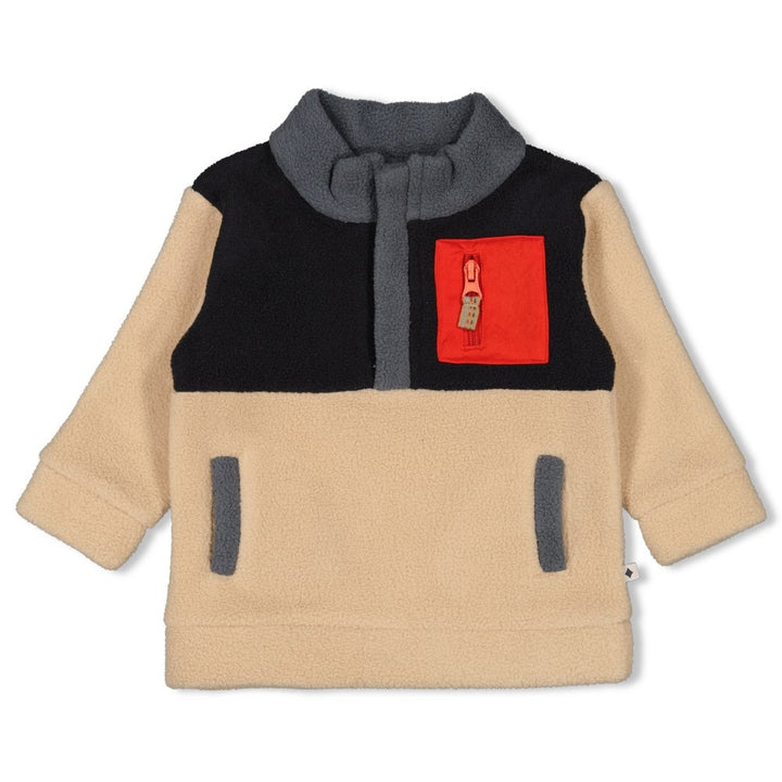 Sweater fleece Zwart - Couch Club