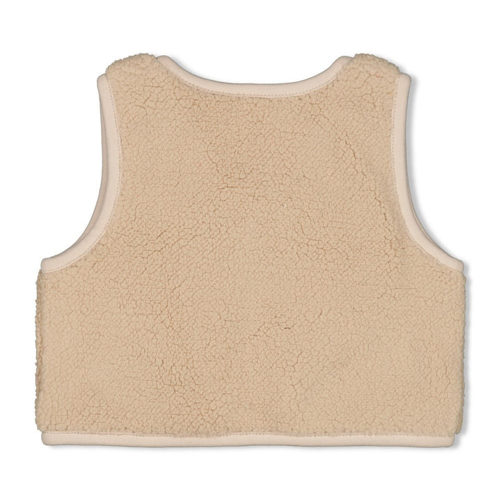 Teddy gilet Offwhite - Queen of Hearts