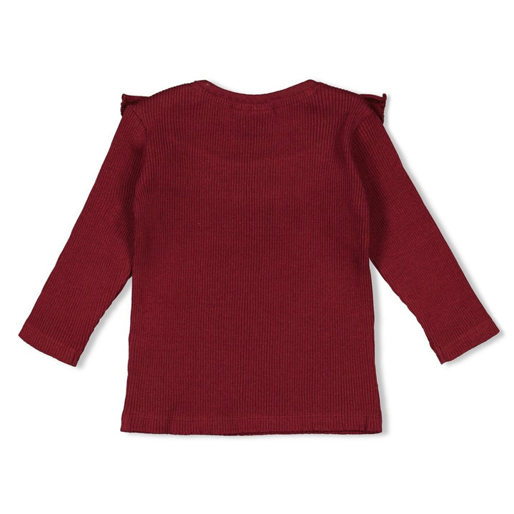Longsleeve rib Bordeaux - Queen of Hearts