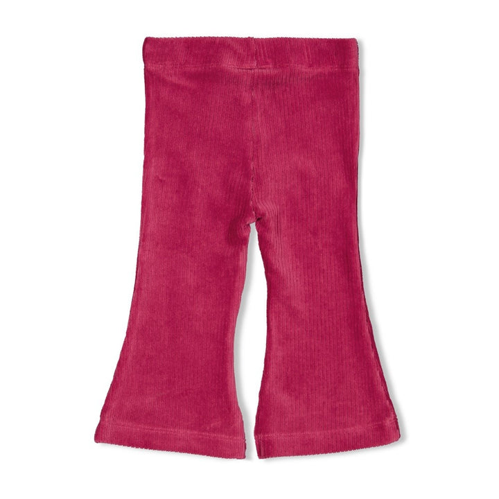 Flare broek velours rib Violet - Shine Bright