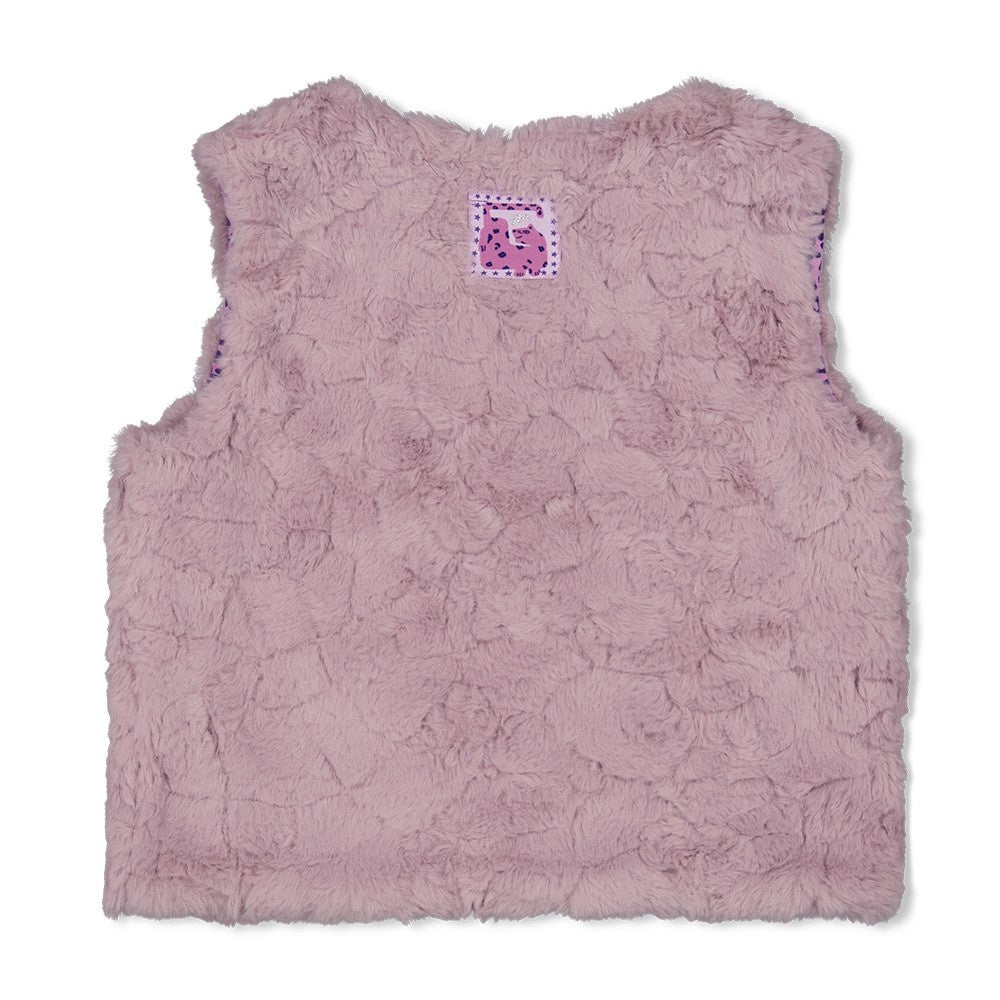 Omkeerbaar teddy gilet l.Lila - Wild Soul