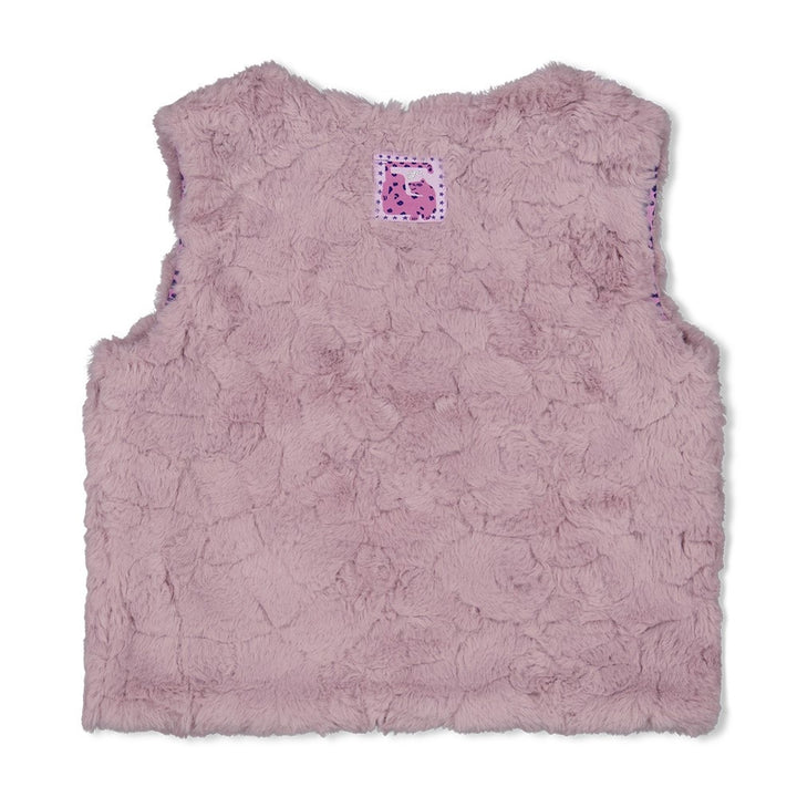 Omkeerbaar teddy gilet l.Lila - Wild Soul