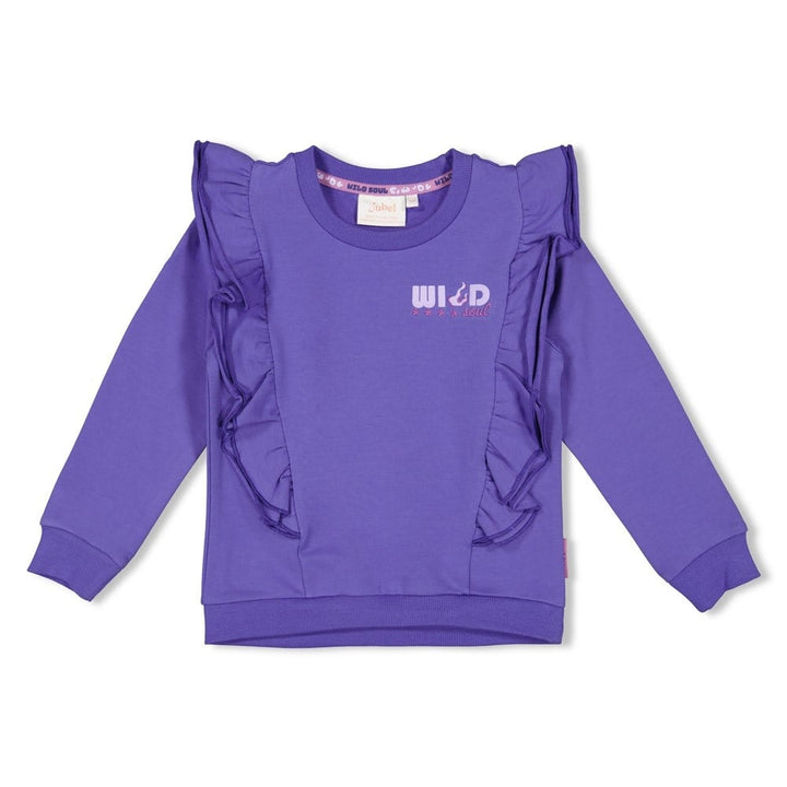 Sweater ruches Lavendel - Wild Soul