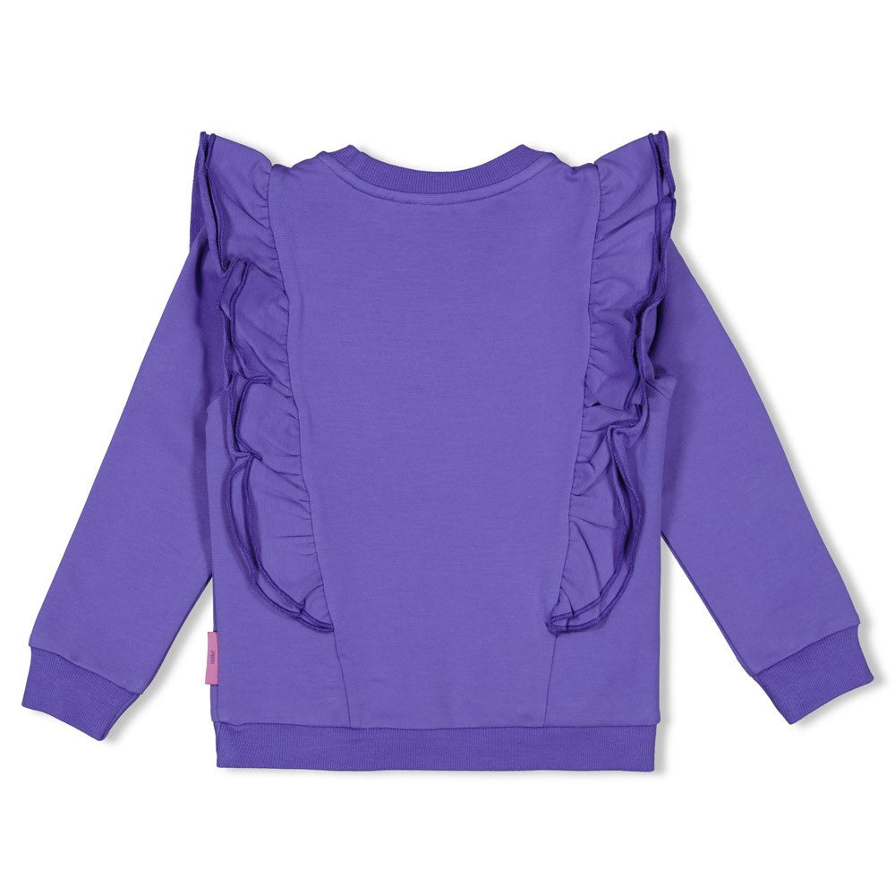 Sweater ruches Lavendel - Wild Soul