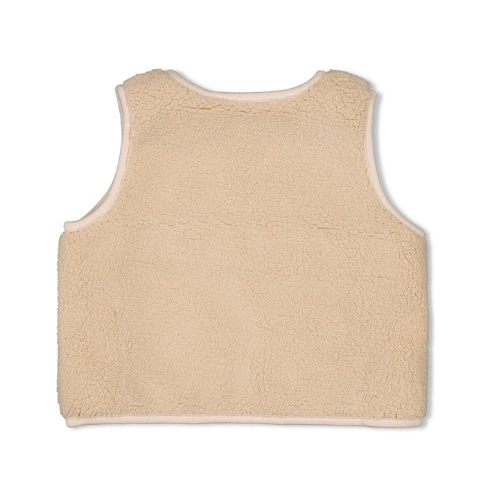 Teddy gilet Offwhite - Queen Of Hearts