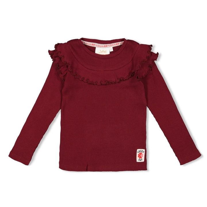 Longsleeve rib Bordeaux - Queen Of Hearts